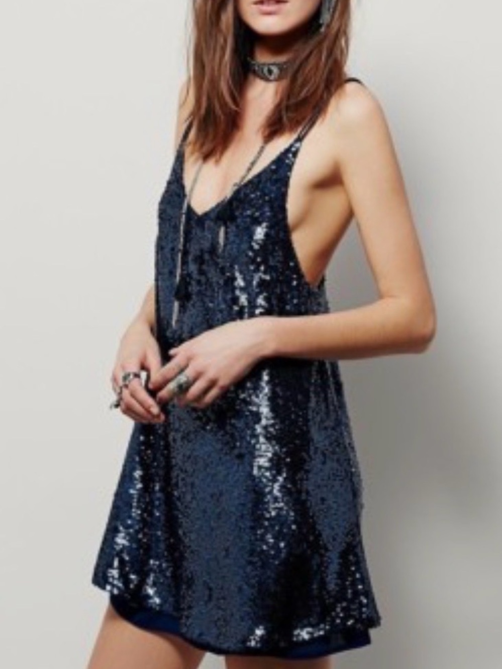 NWT Free People Sequin Mini Slip Dress